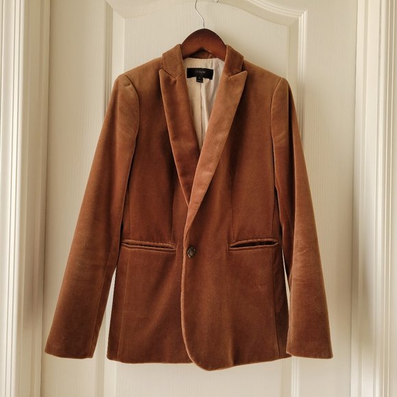 J. Crew Jackets & Blazers - J. Crew velvet Parke Blazer 0